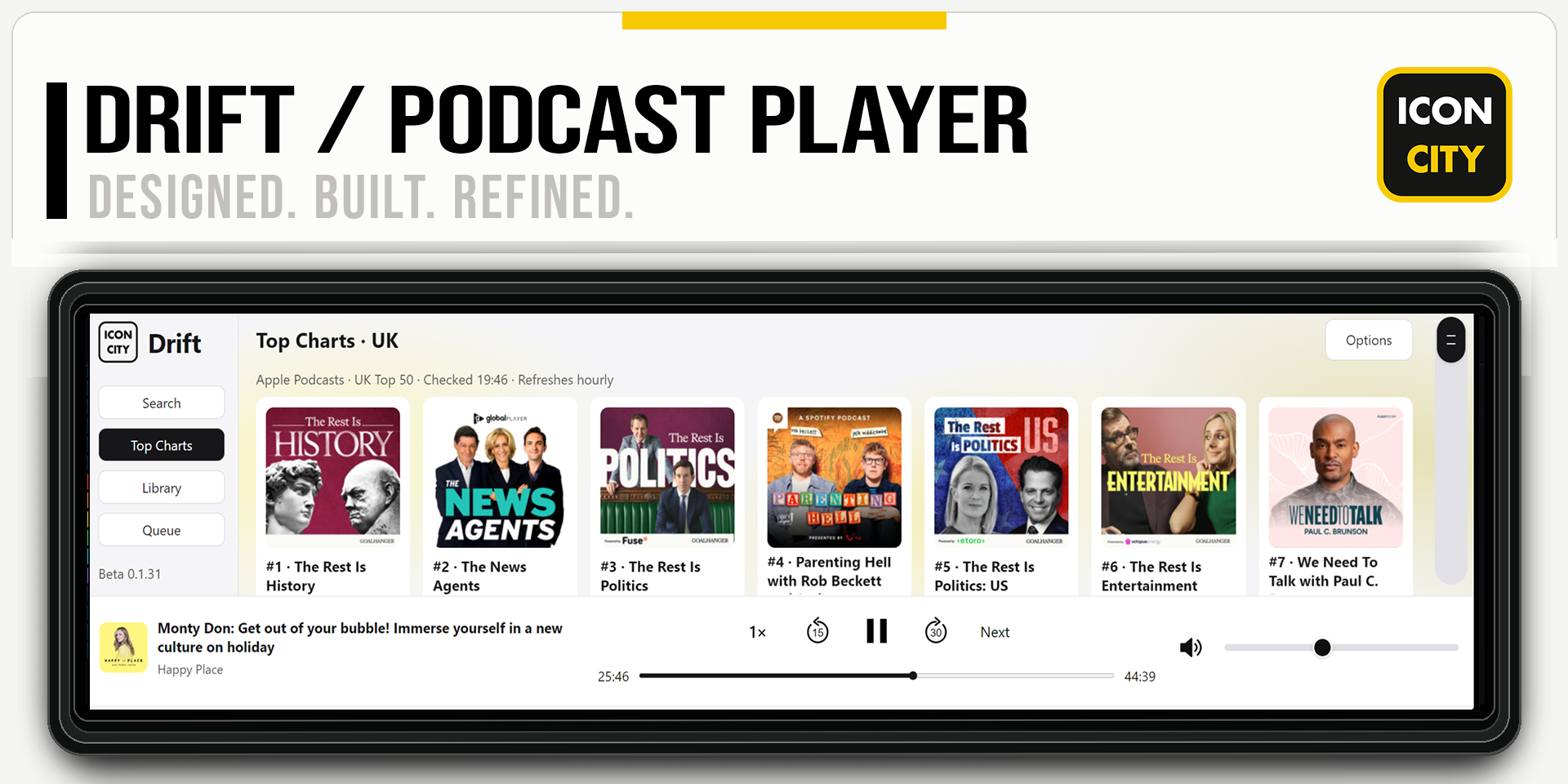 Drift - Podcast Player XE widget artwork