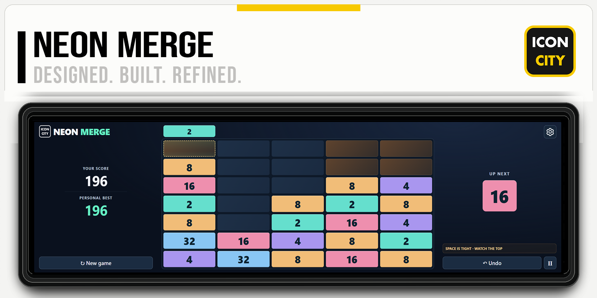 Neon Merge XE widget artwork