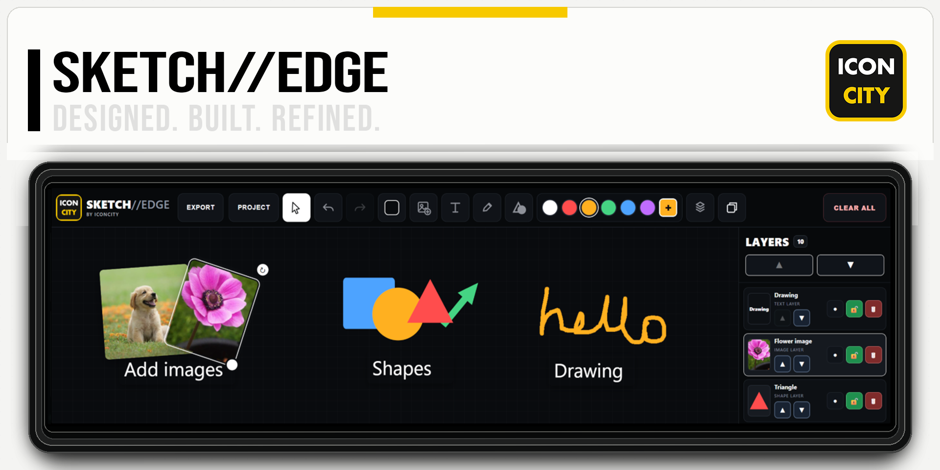 SKETCH//EDGE XE widget artwork