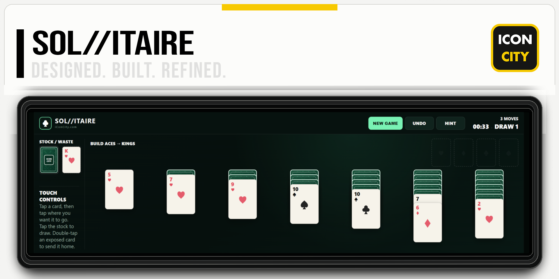 SOL//ITAIRE XE widget artwork