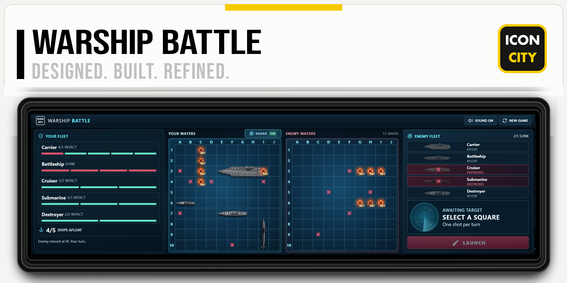 Warship Battle XE widget artwork