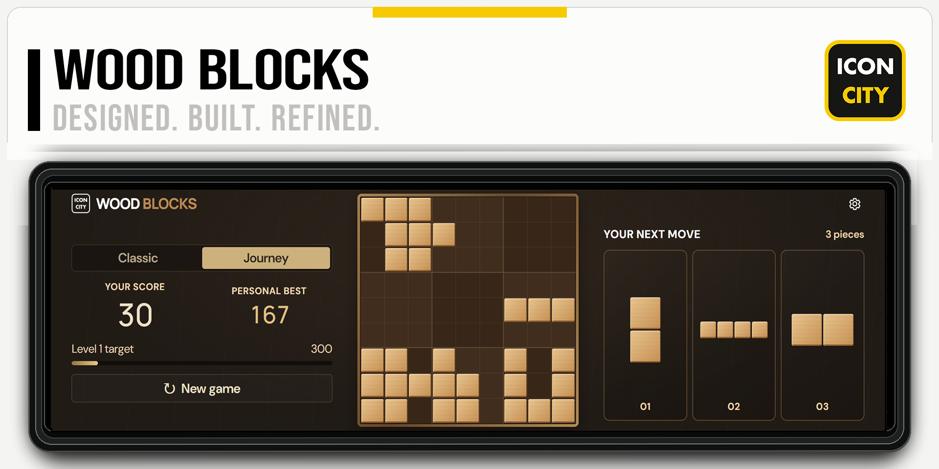 Wood Blocks XE widget artwork